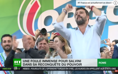 « Grazie » : Salvini devant des dizaines de milliers de sympathisants réunis à Rome