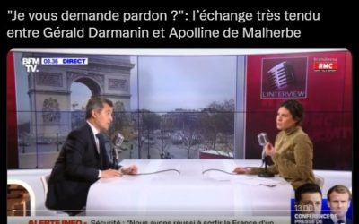 Devant son bilan catastrophique, le petit Marquis Darmanin perd son sang froid