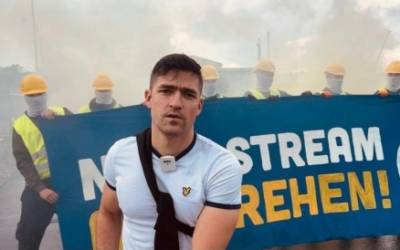 Sur la Baltique, des identitaires occupent le terminal Nordstream