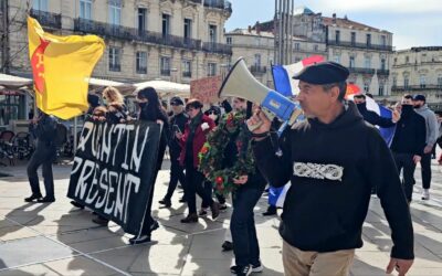 Hommage pour Quentin à Montpellier  Recueillement, rébellion, balayette et garde à vue …